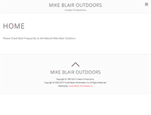 Tablet Screenshot of mikeblairoutdoors.com